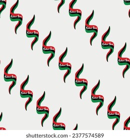 Traditional Kwanzaa greeting - Habara Gani. Kwanzaa seamless pattern. Vector traditional background, textile, paper, fabric. Afro American holidays