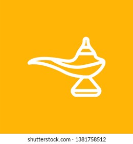 Traditional lamp icon - vector
