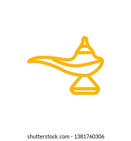 Traditional lamp icon - vector