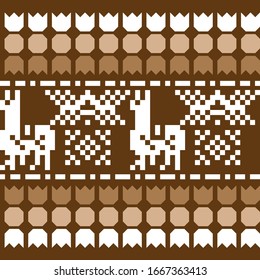 
Traditional Latin American texture. infinite patterns. llama and wheat