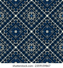 Traditional Latvian embroidery seamless pattern, vector illustration