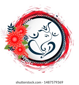 traditional lord ganesha artistic design background