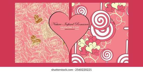 Traditional love  roses, hearts, and lovebirds fresh, earthy tones, modern boho vintage décor styles for  floral prints ,gift wrap, stationery, eco-friendly products, boho-themed shops, florists
