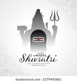 traditional maha shivratri religious background design vector