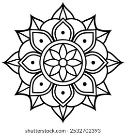 Traditional Mandala Art Vector Symmetrical and Intricate Designs for Spiritual, Cultural, and Decorative Projects