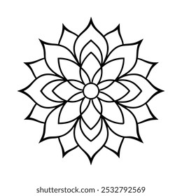 Traditional mandala vector art illustration