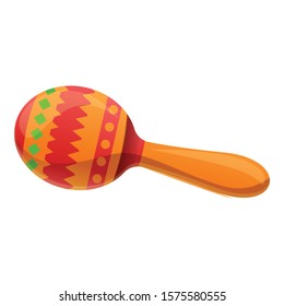 Traditional maracas icon. Cartoon of traditional maracas vector icon for web design isolated on white background