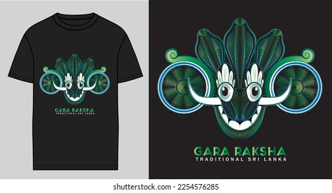 Traditional Mask line art vector for T Shirt