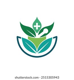 Ilustração do ícone do logotipo da medicina tradicional ideia criativa