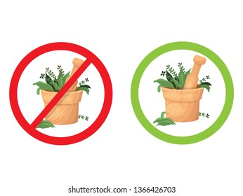 traditional medicine is prohibited and traditional medicine allowed signs
