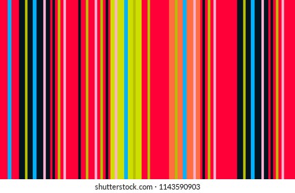 Traditional Mexican Colorful Sarape, Copy Space, Multicolor Lines, Background