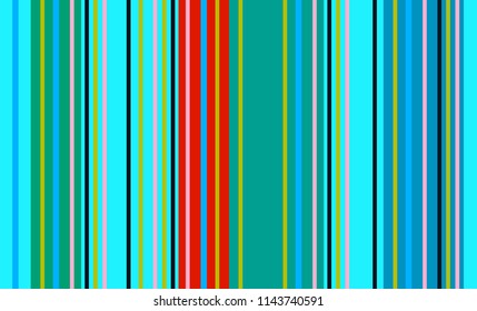 Traditional Mexican Colorful Sarape, Copy Space, Multicolor Lines, Background