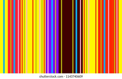 Traditional Mexican Colorful Sarape, Copy Space, Multicolor Lines, Background