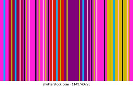 Traditional Mexican Colorful Sarape, Copy Space, Multicolor Lines, Background