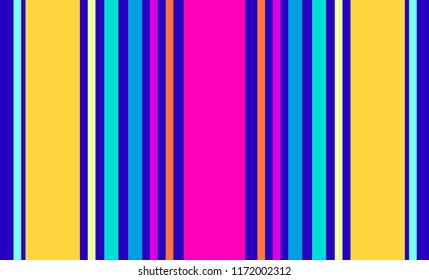 Traditional Mexican Colorful Sarape, Copy Space, Multicolor Lines, Background