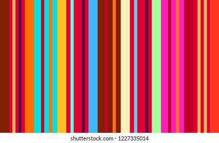 Traditional Mexican Colorful Sarape, Copy Space, Multicolor Lines, Background
