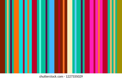 Traditional Mexican Colorful Sarape, Copy Space, Multicolor Lines, Background