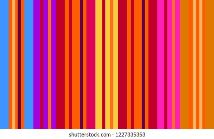 Traditional Mexican Colorful Sarape, Copy Space, Multicolor Lines, Background