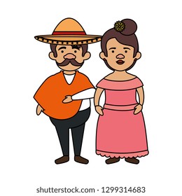 traditional mexican couple characters