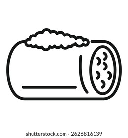 Traditional mexican food, delicious burrito with meat filling for lunch