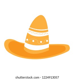 Traditional mexican hat. Cinco de mayo. Vector illustration design