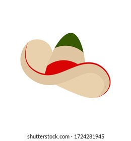 Traditional mexican hat. Decorated hat - Vector illustration