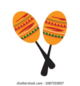 Traditional mexican maracas