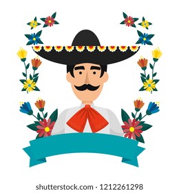 traditional mexican mariachi character