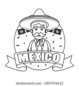 traditional mexican mariachi character