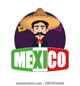 traditional mexican mariachi character