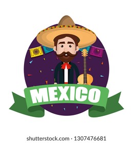 traditional mexican mariachi character