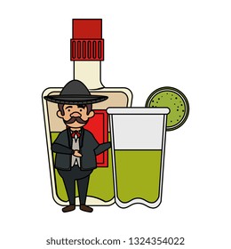 traditional mexican mariachi character
