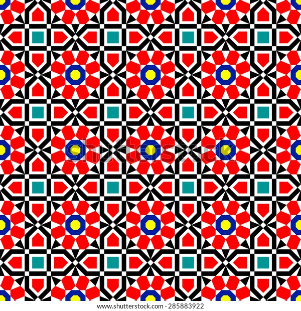 Traditional Middle Eastern Colorful Vector Islamic Stock Vector ...