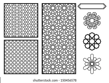 Traditional Middle Eastern / Islamic Patterns - Vector