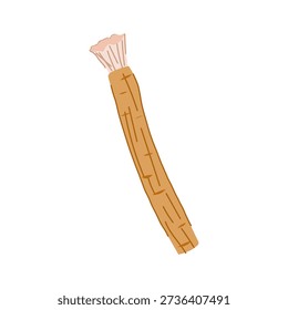 Traditional miswak stick from the arak tree for natural, plastic free oral care and fresh breath on a white background  sustainable, cultural dental hygiene tool