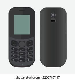 Traditional mobile set, Symbian Bold Phone - Vector Design