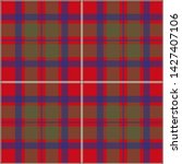 The Traditional Modern Tartan of the Scottish Clan Shaw Red. Seamless pattern for fabric, kilts, skirts, plaids