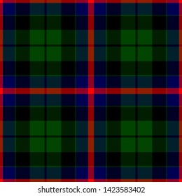 The Traditional Modern Tartan of the Scottish Clan Morrison. Seamless pattern for fabric, kilts, skirts, plaids