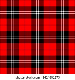 The Traditional Modern Tartan of the Scottish Clan Ramsay. Seamless pattern for fabric, kilts, skirts, plaids