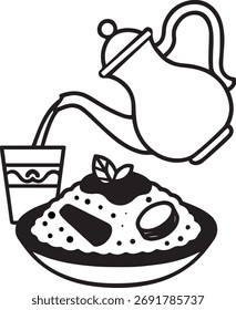 Cuscús tradicional marroquí y té de menta