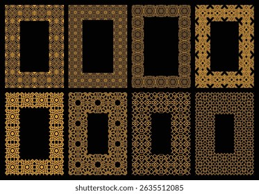 Traditional Motif of Bahrain Pattern Frame Set