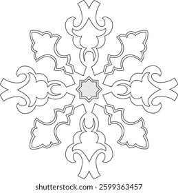 Traditional motifs drawn with Illustrator