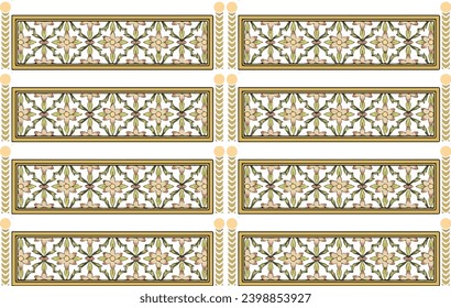 Traditioneller Mudgal-Jharokha-Musterhintergrund