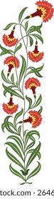 
Traditional Mugahl flower motif illustrations. Beautiful hand drawn floral motifs.