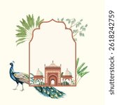 Traditional Mughal Wedding Monogram Design. Mughal Wedding Monogram Design.