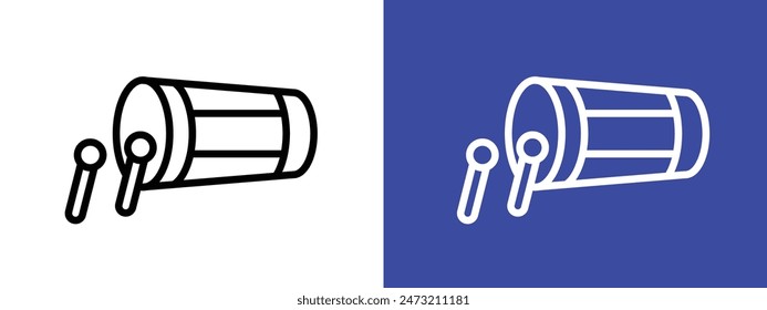 Traditional Muslim Drum Icon Perfect for Cultural and Festive Themes