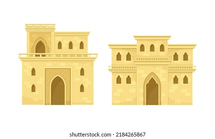 Traditional Muslim Oriental Authentic Architecture Buildings Stock ...