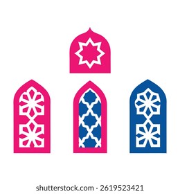 Traditional Muslim Window Designs – Colorful Islamic Elements

