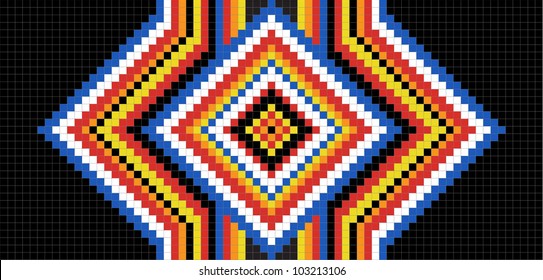 Traditional (native) American Indian pattern, vector