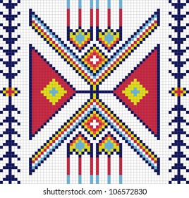 Traditional Native American pattern, vector